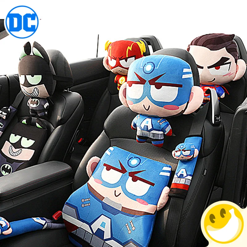 Автомобильное сиденье подушка для шеи подставка головы Супермен Бэтмен киборг