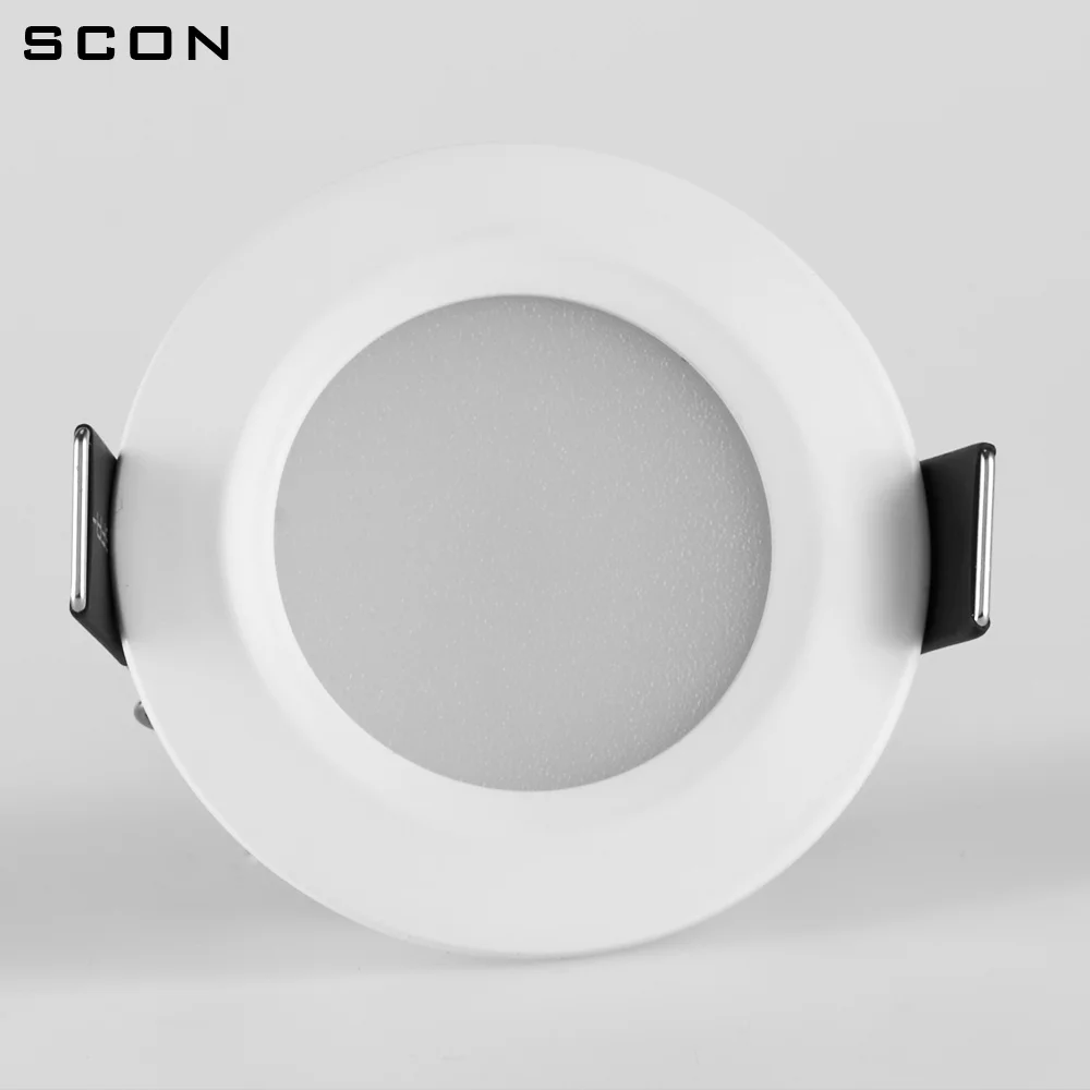 SCON AC110-240V гостиной круглый водонепроницаемый Светодиодный светильник 3inch9W OSRAM Чип декоративный встраиваемый потолочный светильник 3000k 4000k 6000k