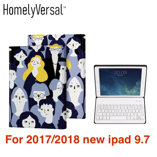 Беспроводной Bluetooth Tablet крышка для iPad 9,7 чехол Крышка Портативный планшетный чехол для iPad Pro11/10,5/air// Ipad чехол - Цвет: 20172018new ipad 9.7