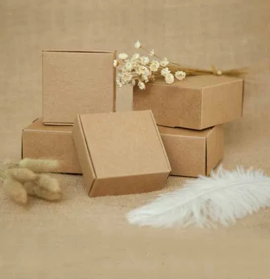 2017 DIY Подарочная коробка из крафт бумаги для свадьбы дня рождения и