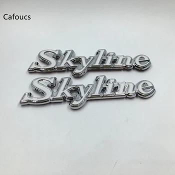 2pcs Cafoucs для Nissan Skyline GTR GT-R эмблемы подходят для C210 C110 240k Datsun значок намаплит 3d наклейки - Название цвета: 2pcs