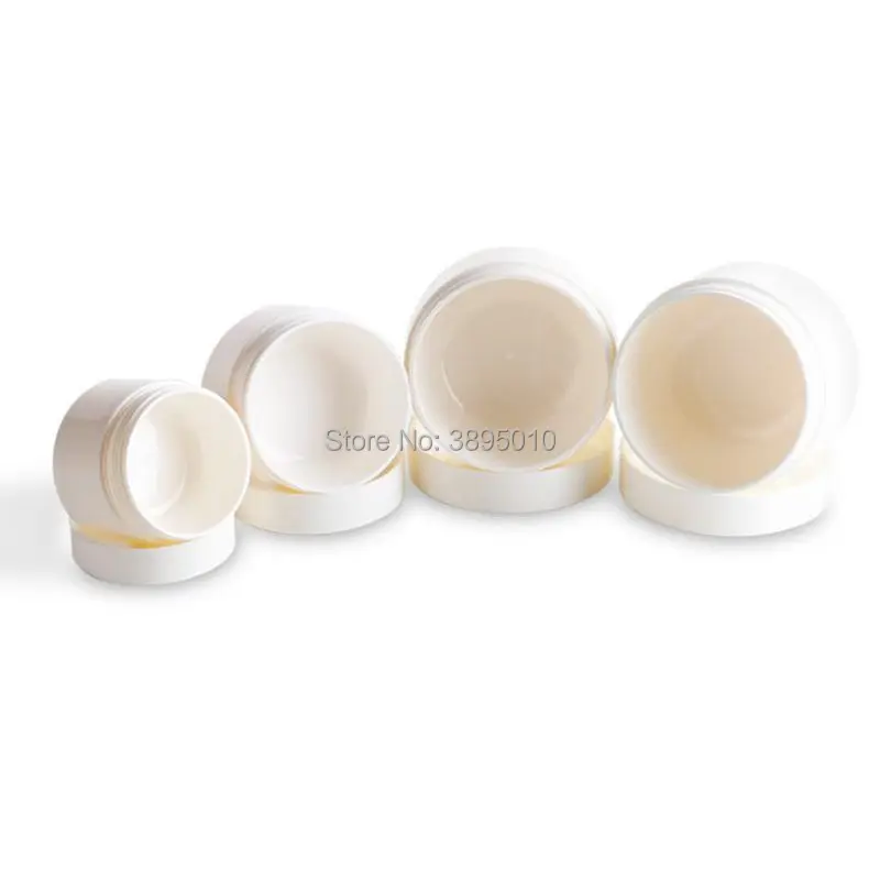 30g 50g 100g 120g Smooth White Bottle Facial Cream Jars Sample Powder Case Travel Trial Boxes Empty Cosmetic Container F387 |