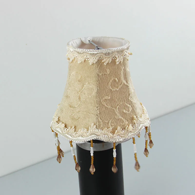 Фланелевая лампа с бусинами тканевый абажур чехол для лампы зажим|lampshade cover|cloth