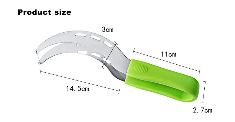Горячая продажа Нержавеющая сталь арбуз слайсер корер Дыня умный нож для арбуза