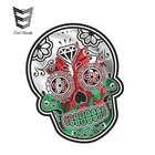 EARLFAMILY 13 см X 10,7 см мексиканский день мертвецов Сахар Череп с уэльским флагом Cymru внешние виниловые автомобильные наклейки
