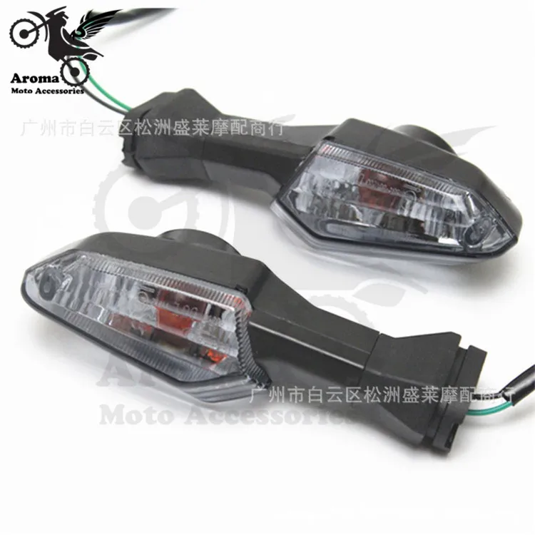 Желто серые прозрачные линзы для мотоциклов Kawasaki ninja 300 Z1000|flasher turn signal|flasher lightflasher