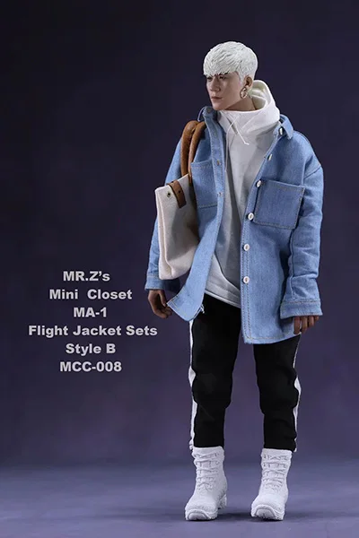 MCC008 Модный комплект одежды, 1/6 г., MR. Z's Mini Closet MA-1, комплект летной куртки с холщовой сумкой-ведерком, 3 вида стилей для фигуры 12 дюймов - Цвет: MCC008