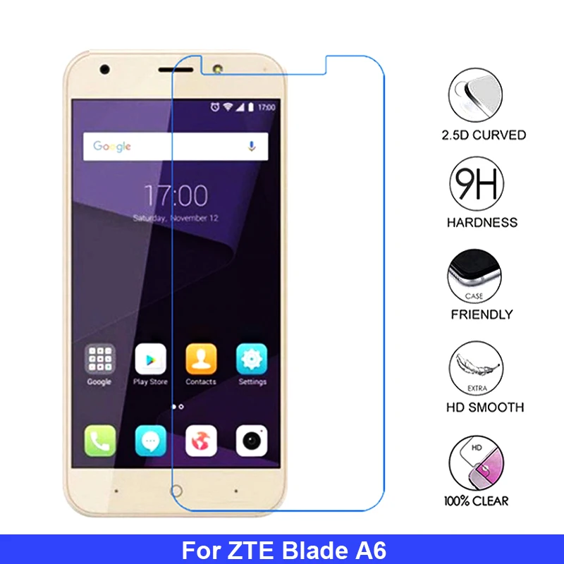 2 шт. для ZTE Blade A6 закаленное стекло 2.5D 9H защитная пленка Взрывозащищенная защита