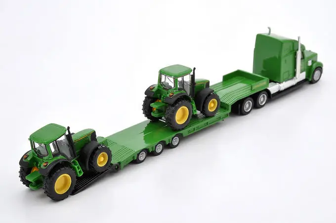 Siku 1837 Земляные С JohnDeere Трактора бортовой прицеп грузовика (bulk) 1: 87 сплава металла