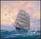 Набор для вышивки крестиком парусный корабль-рукоделие ручной работы для вышивки 14 ct наборы для вышивки крестиком DMC цвет