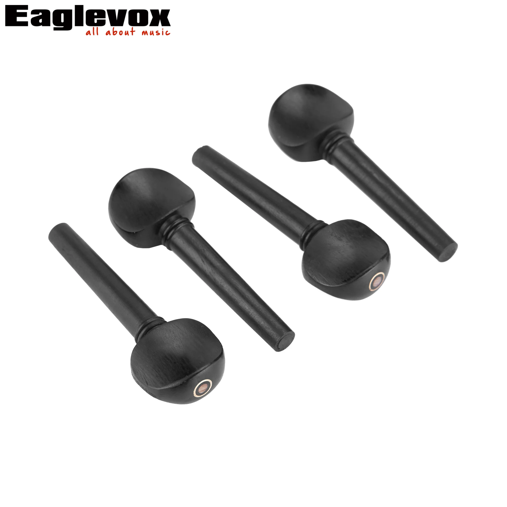 Ebony Violin Parts Chinrest Endpin Pegs Tailpiece Accessories for 4/4 | Спорт и развлечения