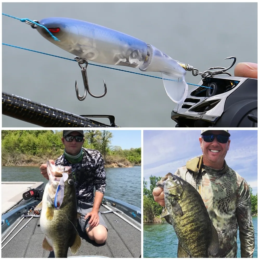 Sougayilang 1 шт. Реалистичная Рыболовная Приманка 12 см 14 г Topwater вращающийся хвост бас