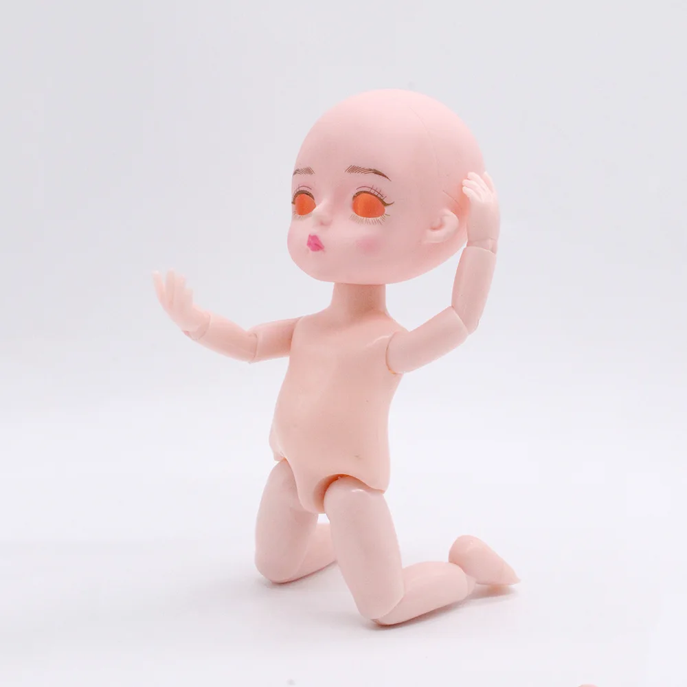 Кукла Обнаженная с головным шаром подвижные DIY игрушки с одеждой аксессуары милые золотые прямые волосы Детские Куклы Игрушки для девочек