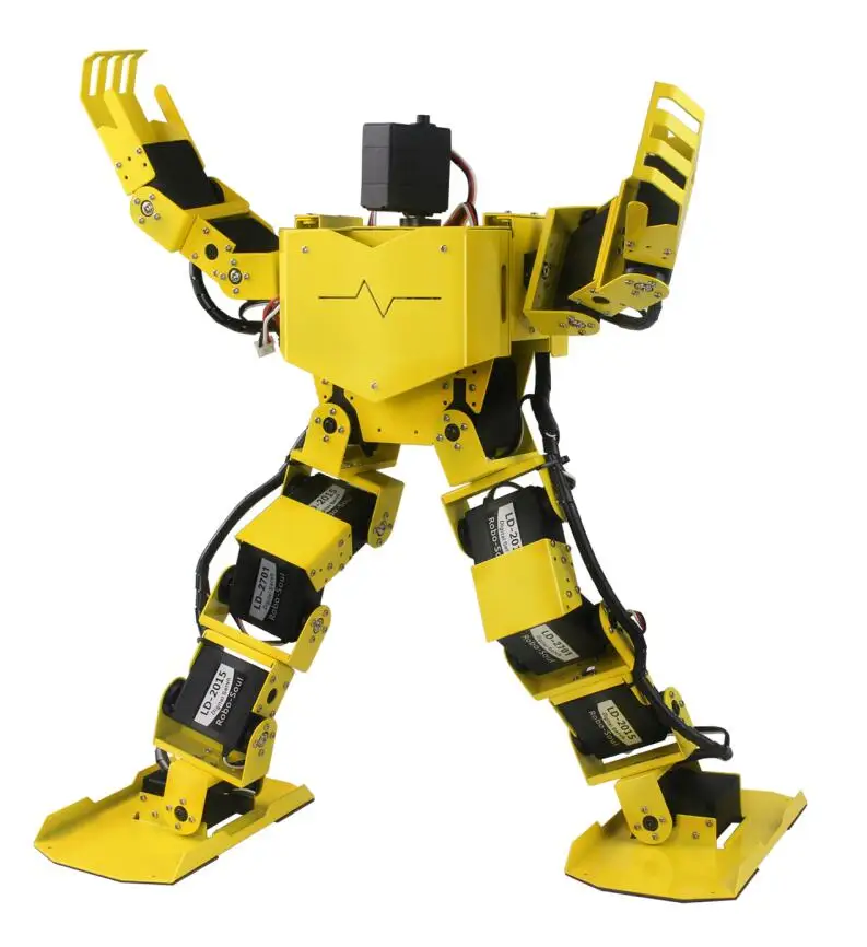 17DOF Robo-Soul H3.0 Biped Robotics Humanoid Robot алюминиевая рама полный комплект с 17 шт. сервоприводом и контроллером Arduino DIY Robo-Soul
