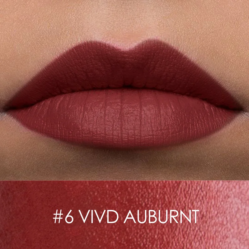 FOCALLURE Moisturizer Matte Lipstick 20 Colors High Quality Red Lip Sticks Easy to Wear Long-lasting Make up - Цвет: 6