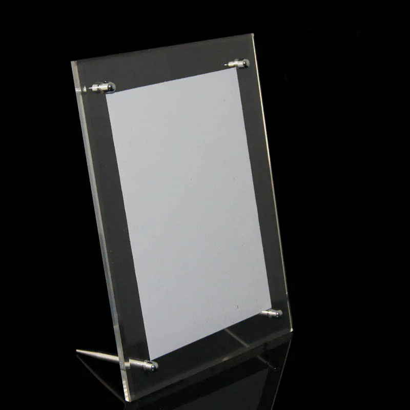 

(GT3159-8inch) Clear Acrylic Crystal 19x24cm Photo Frame Home Decoration