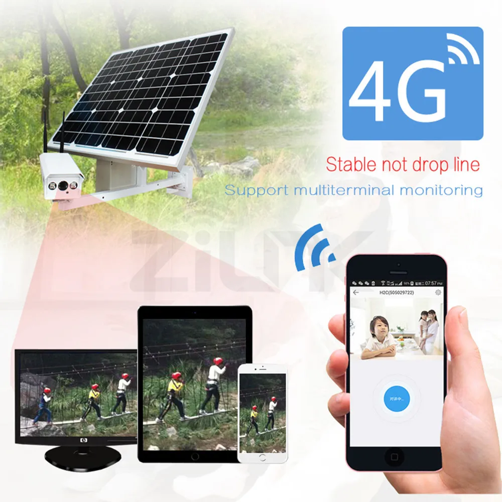 3g 4G wifi ip-камера на солнечной батарейке 30 Вт 1080P аккумулятор HD наружный водонепроницаемый беспроводной безопасности CCTV камера сим-карта поддержка двухстороннего аудио