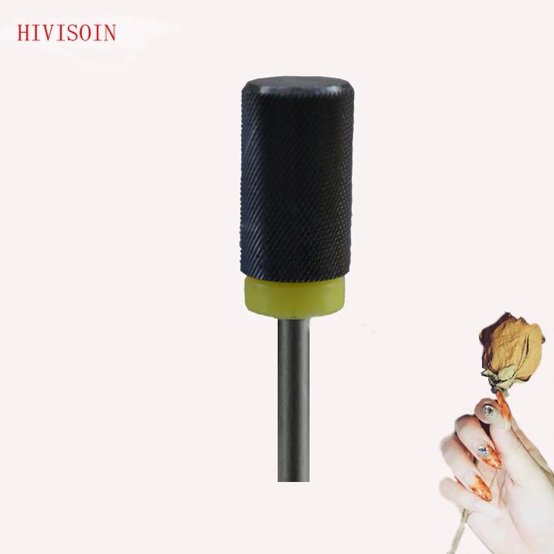 

5Pcs Black Ceramic Nail Drill Bit - Large Barrel Bit - XF (1084.066)