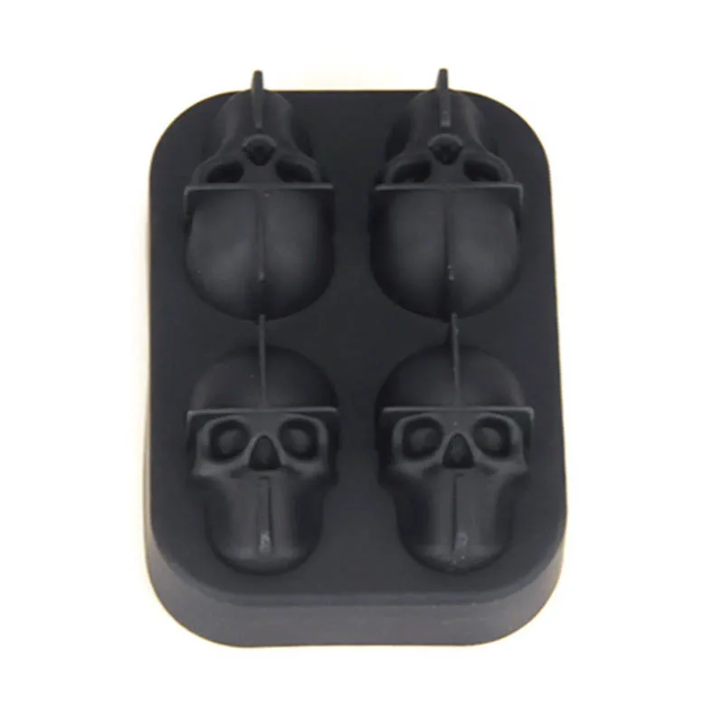 Силиконовые 3D формы WOWCC в виде черепа кубика льда форма для виски коктейля