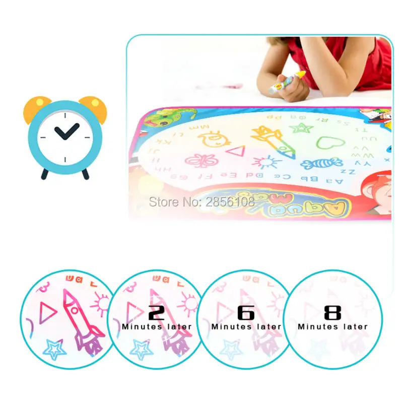 48x36 см водный коврик для рисования и Магические рисунки ручки магнитная доска