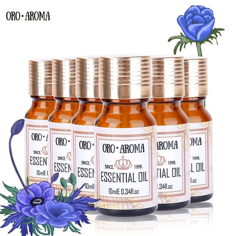 Эфирные масла цитронеллы бергамота вишни кипариса миндаля 10 мл * 6|essential oils pack|oils