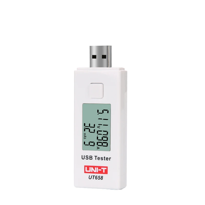 UNI-T UT658 USB цифровой Ток Напряжение Тестеры U диск Вольтметр для зарядного устройства мощность амперметра тестер макс 9 В хранения данных подсветка