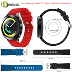 Ремешок 20 мм для Samsung Gear Sport  Amazfit Bip Strap  Forerunner 645 силиконовый ремешок Garmin Vivoactive 3