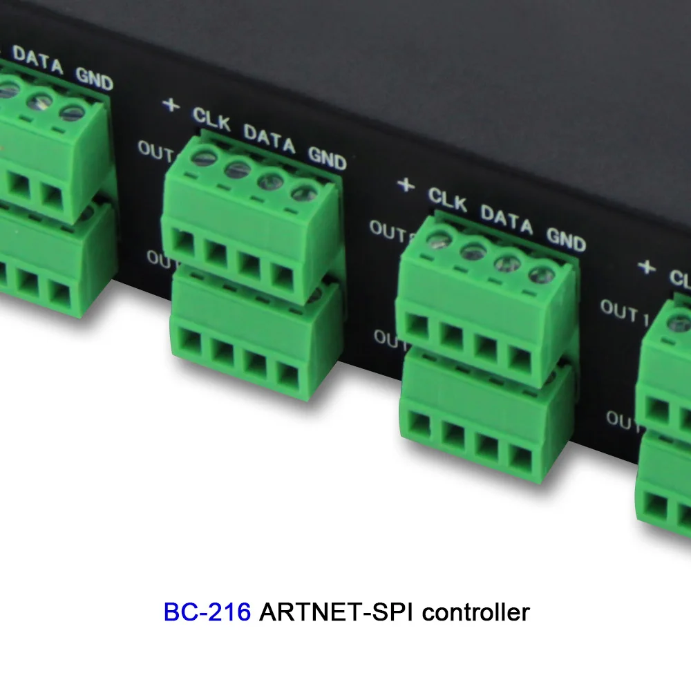 BC 216 16 каналов Светодиодный контроллер Artnet DC5V 24V на SPI /DMX пиксельный светильник