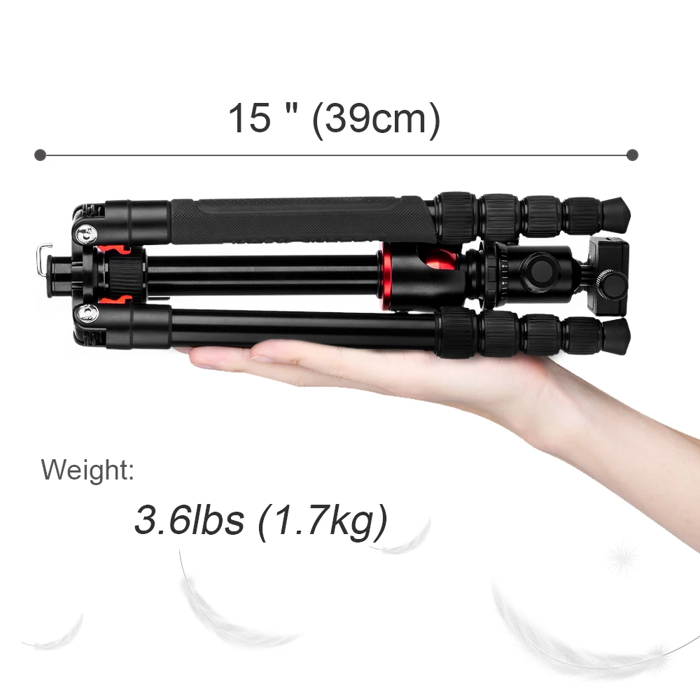 K & F Concept TM2515T DSLR штатив для камеры 60 дюймов профессиональные магниевые