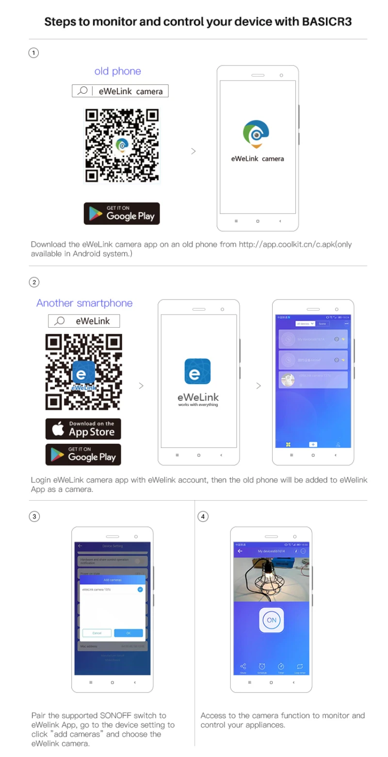 SONOFF BASIC R3 умный Переключатель ВКЛ/ВЫКЛ Wi Fi поддержка таймера света APP/LAN/голосовое