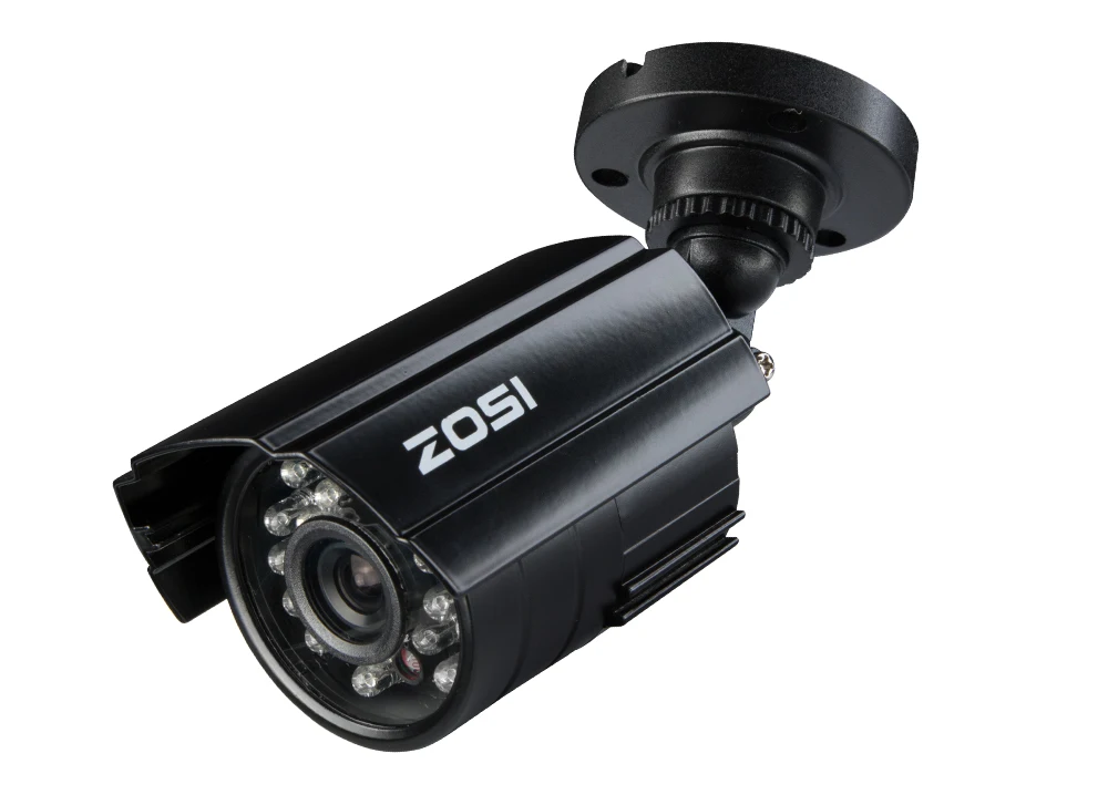 ZOSI HD 960H 1/3 дюймов цветной CMOS 800tvl Крытый/Открытый водонепроницаемый ночного видения CCTV камеры безопасности с ИК фильтр