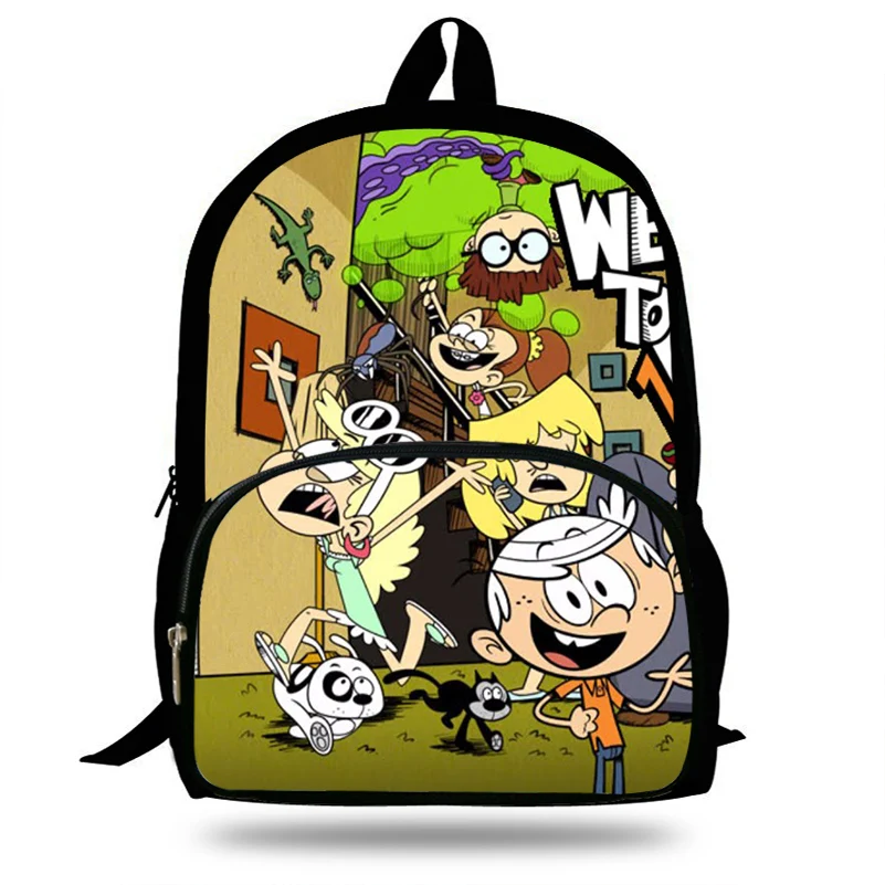 Детский рюкзак, школьные сумки, милый Mochila, громкий принт дома, рюкзак для мальчиков, классная сумка для книг, мультяшная сумка на плечо
