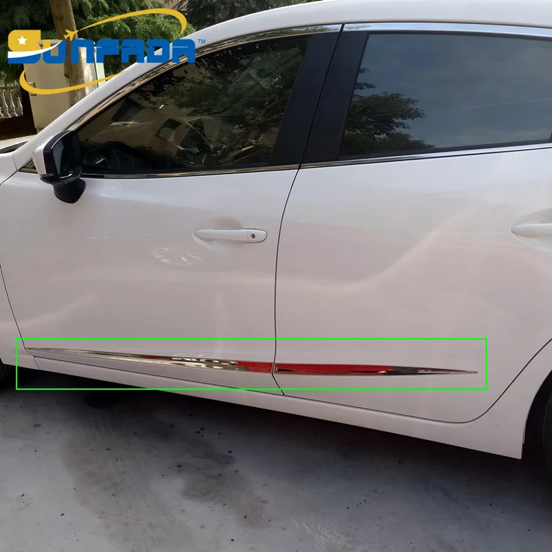 SUNFADA нержавеющая сталь/Автомобильный хромированный abs-пластик дверные боковые