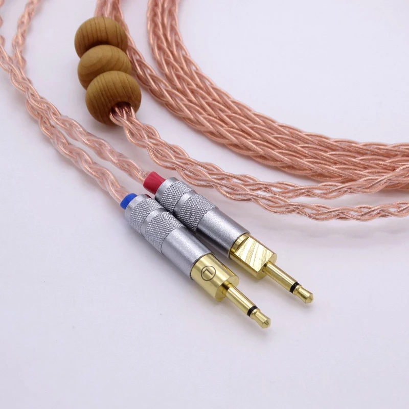 2.5Meter Hand Made Hi-end 8 Cores 5n Pcocc Copper Headphone Upgrade Cable for Sennheiser HD700 | Электроника