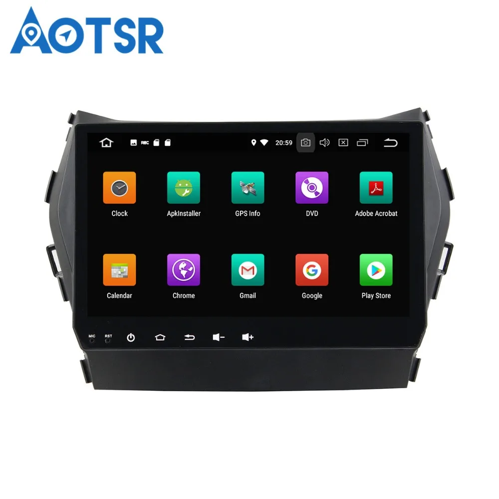 Автомобильный DVD плеер Aotsr Android 8 0 7 1 GPS навигация для Hyundai IX 45 2014 2016 мультимедийный