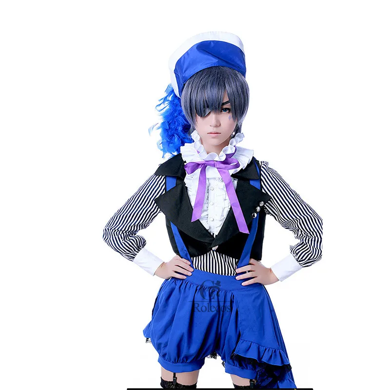 Аниме Kuroshitsuji Black Butler книга для цирка косплея Ciel Phantomhive косплей костюм полный