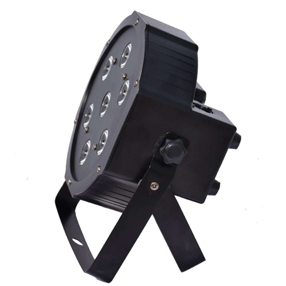 DMX управление LED Par7x12W RGBW 4в1 роскошный 8 каналов плоский Par свет|Эффект освещения