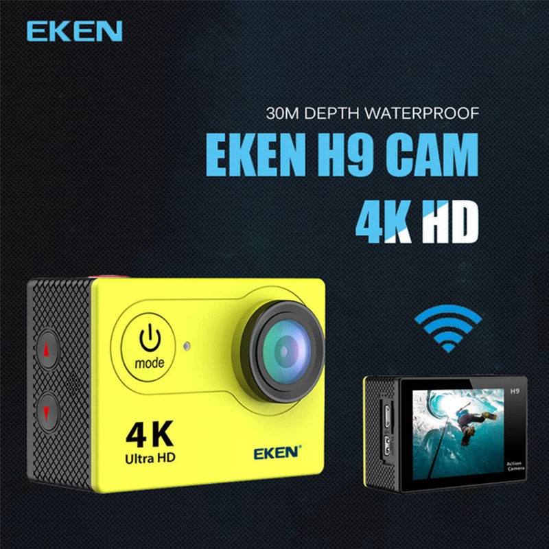 EKEN H9R / H9 Экшн камера Ultra HD 4K 25fps WiFi 2 0 &quot170D подводный водонепроницаемый шлем видео