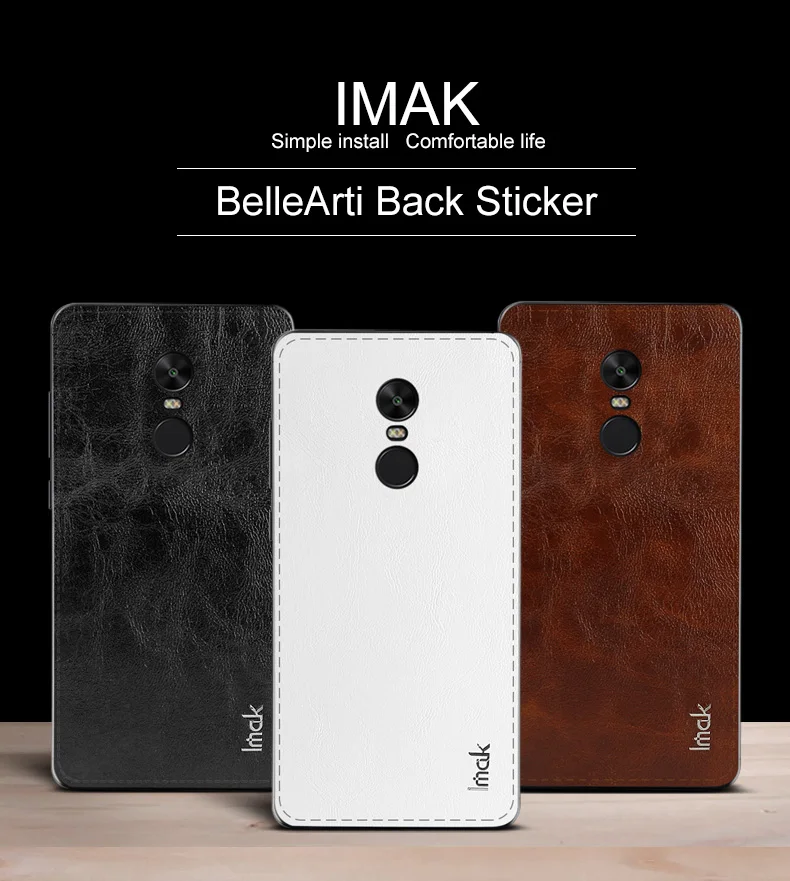 Для Redmi Note 4 задняя крышка протектор IMAK bellearti сзади Стикеры для Xiaomi назад защитник |