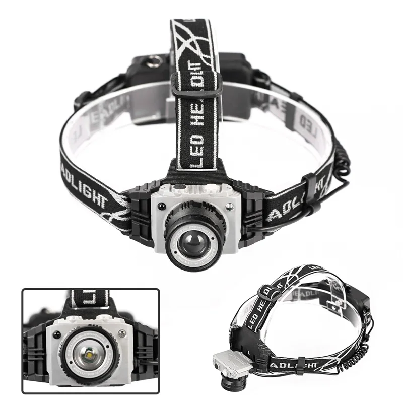 8000LM Cree XM-L T6 светодиодные фары Масштабируемые фар Водонепроницаемый Налобный фонарик Фара рыбалка охота свет