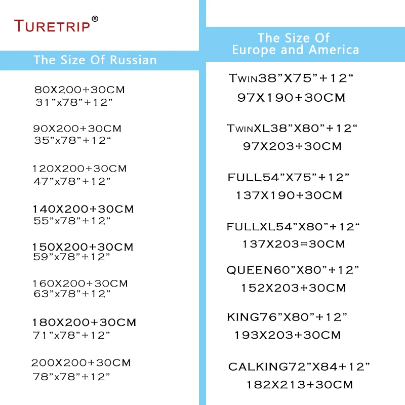 

Turetrip 160X200CM Waterproof Mattress Cover Fitted Seet Mattress Pad Colchao Bed Protection Crib Mattress Cover Bed Bug Proof