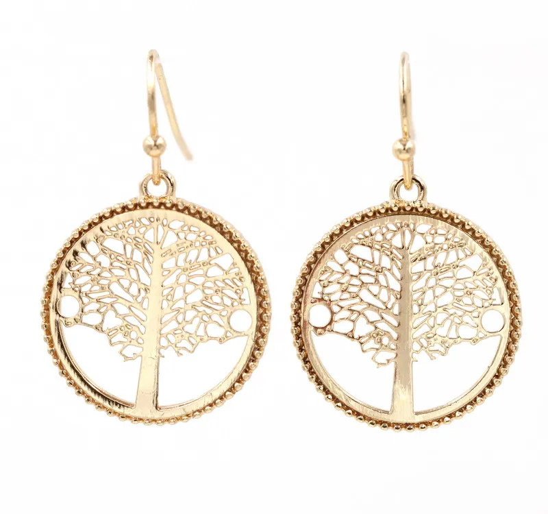 Женские маленькие круглые серьги капли Tree Life|earrings for|dropping earrings for womendrop |
