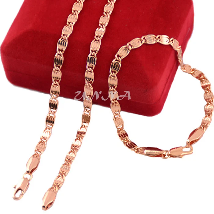 Комплект ювелирных изделий из цепей и браслета 4 5 мм | Украшения аксессуары