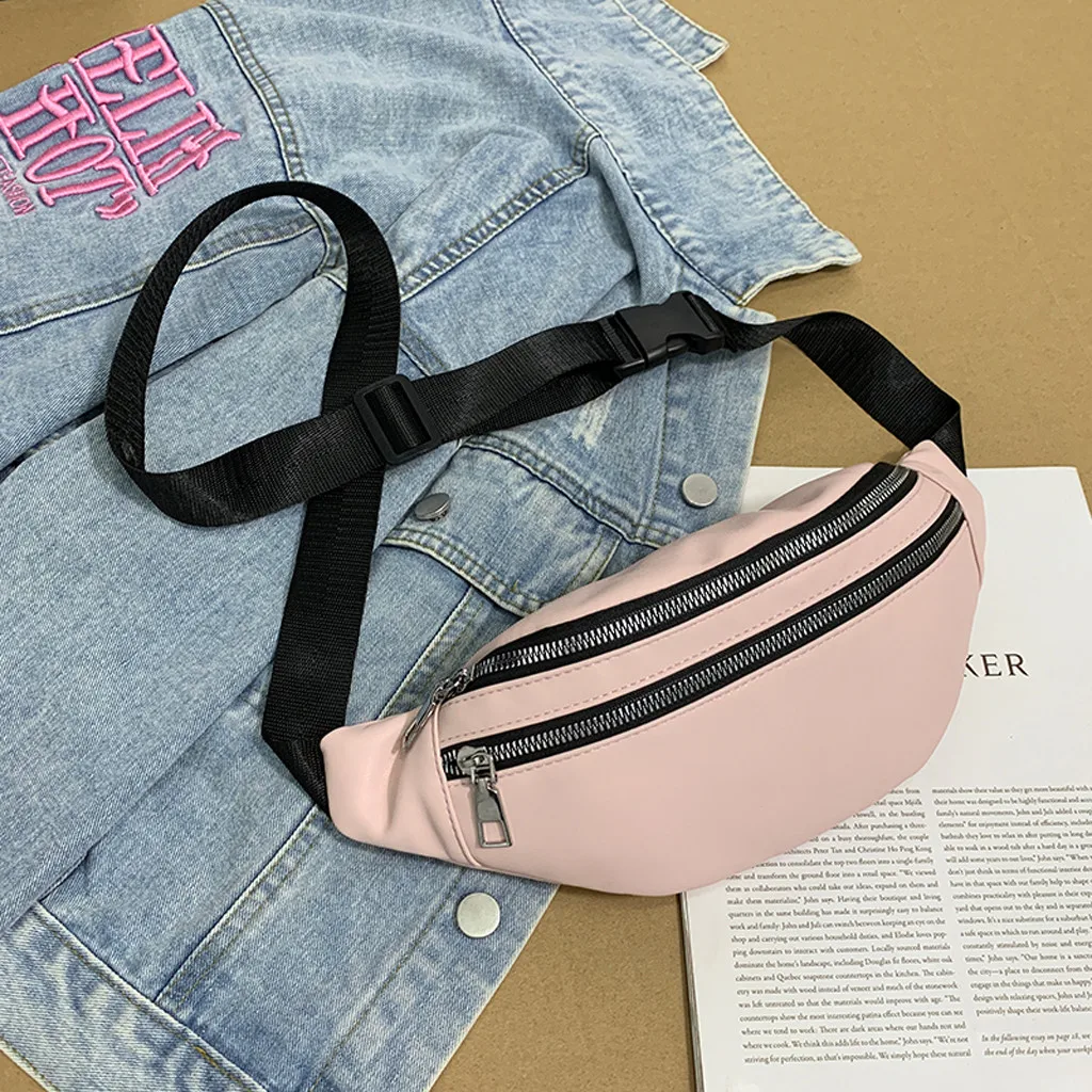 Pink Поясная сумка, Женская поясная сумка, новинка, водонепроницаемая сумка, унисекс, поясная сумка для женщин, женская поясная сумка, нагрудные сумки, nerka damsk - Цвет: Pink