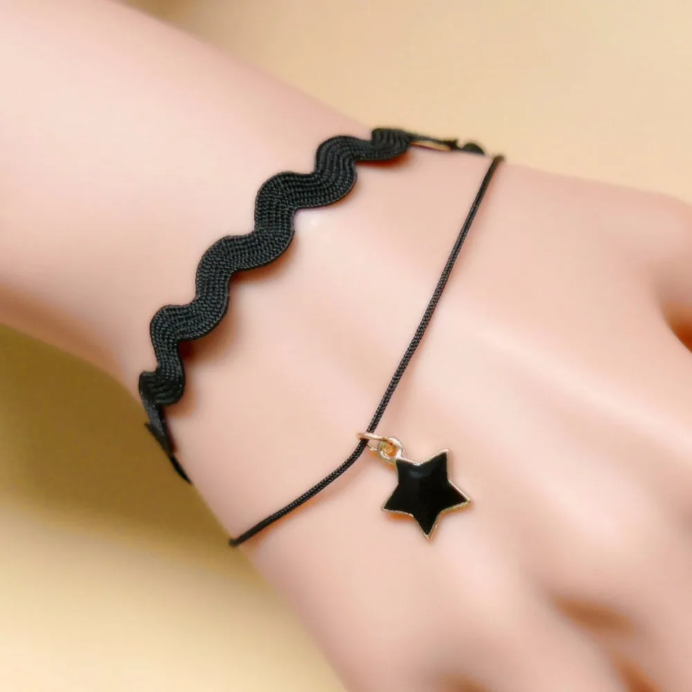 Новые модные женские браслет Роскошные плетение Макраме Браслеты Бесплатная