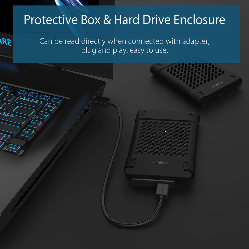 ORICO 3 5 SATA Hd коробка HDD жесткий диск SSD корпус USB высокая скорость внешние корпуса