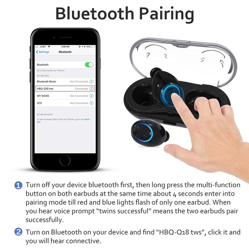 Twins Mini Bluetooth Earphone Wireless Headphone For Huawei P20 Lite P 20 Pro P10 30 Case Earbud Charger Power Bank Charging Box |