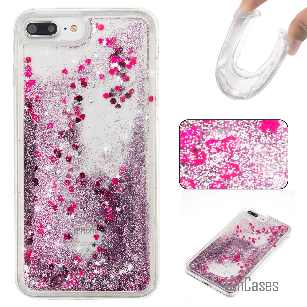 Coque аксессуар любовь сердечко Звезды Мягкий ТПУ чехол для телефона iPhone 7 Plus Funda
