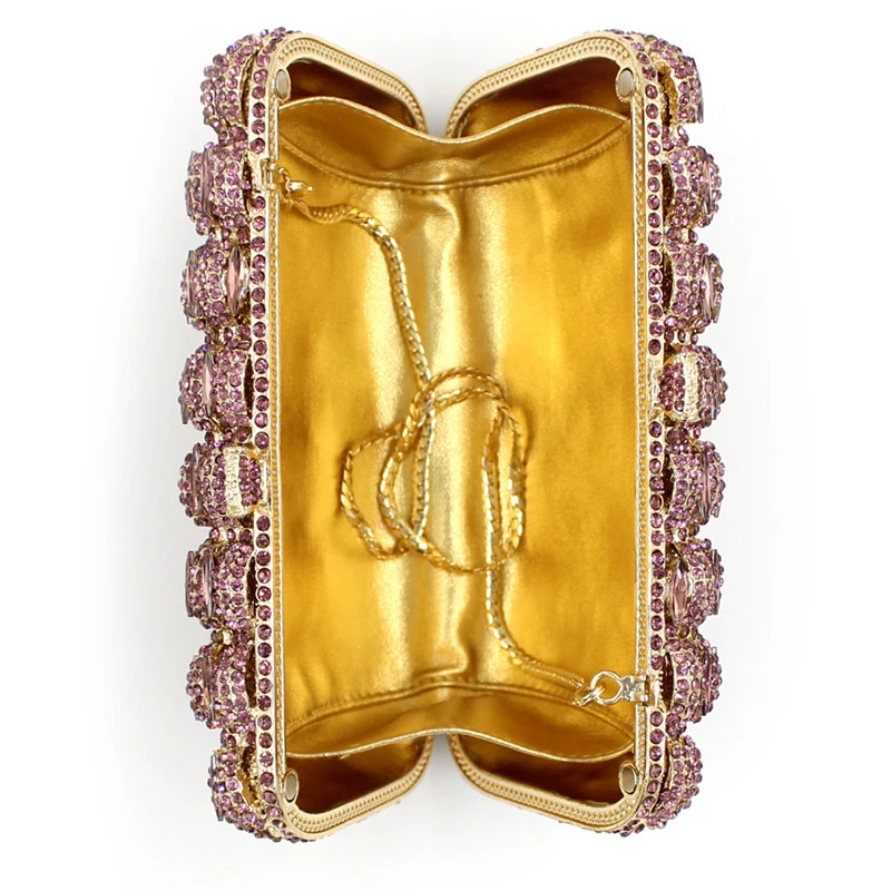 

XIYUAN Brand Crystal Diamond High-End Banquet Evening Clutch Bag Hot Sell Red Ladies Clutch Bag For Wedding Party Female Handbag