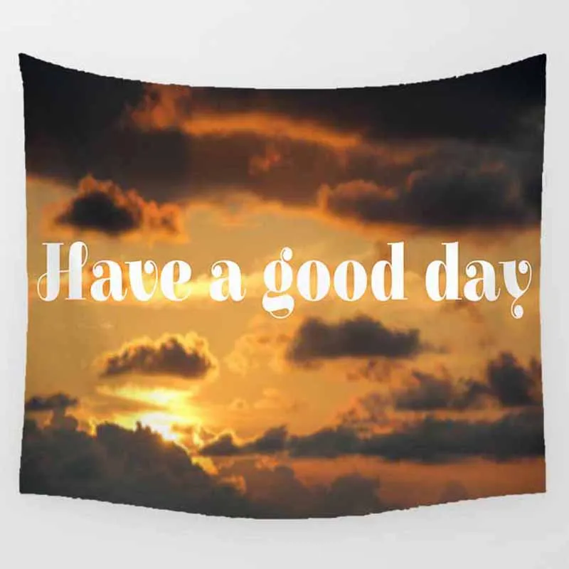 

Hot sale fashion green Big tree flowers sunset forest pattern wall hanging tapestry home decoration wall tapestry tapiz pared